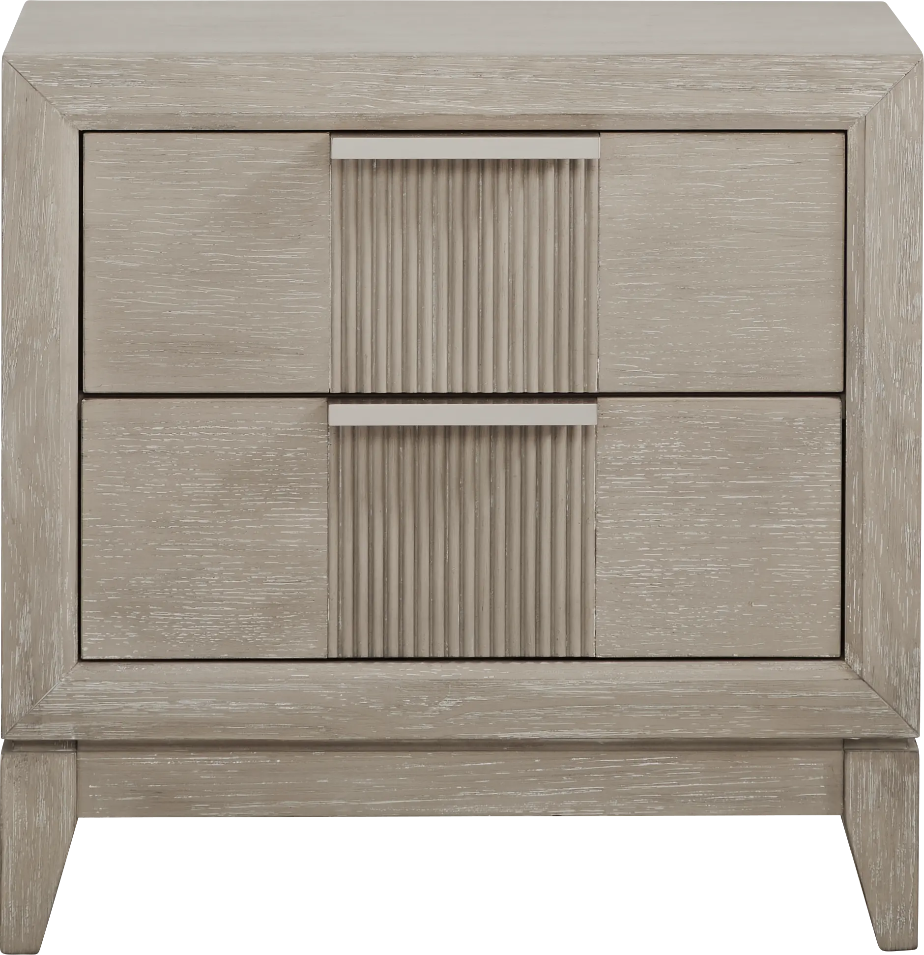Bellante Gray Two Drawer Nightstand