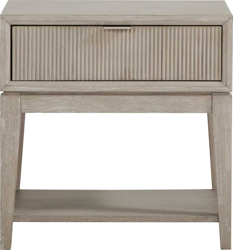 Bellante Gray One Drawer Nightstand