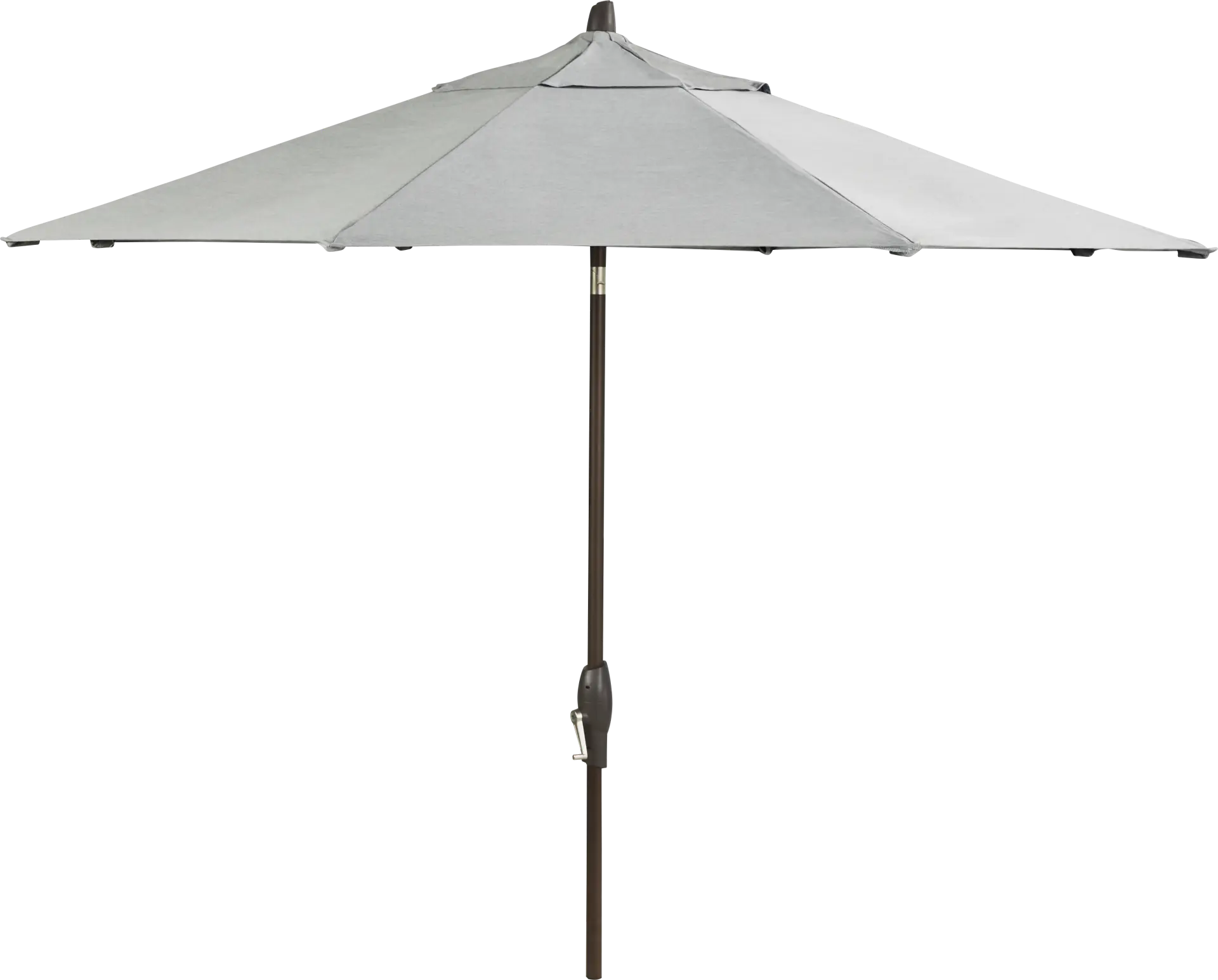Seaport 9' Octagon Granite Outdoor Umbrella with Drumlin Vega Light