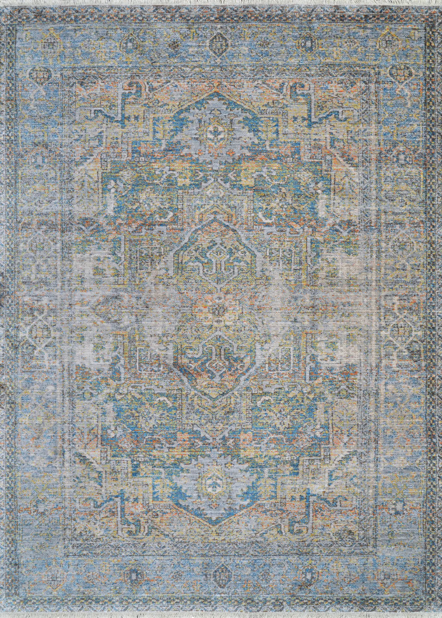 Larchwood Blue/Multi 8' x 10' Rug - Image 1