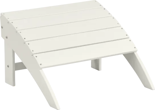 Addy White Outdoor Footrest