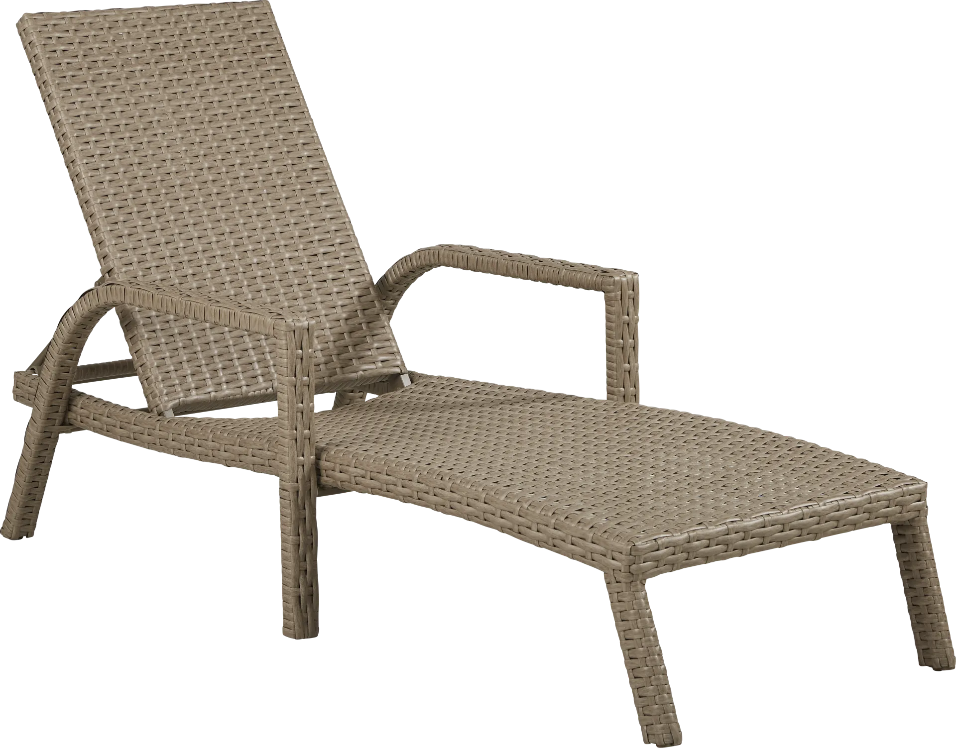 Siesta Key Driftwood Finish Outdoor Chaise - Image 1