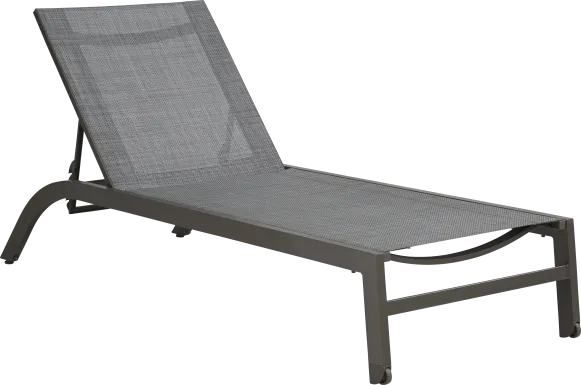 Ocean Tide Gray Outdoor Chaise