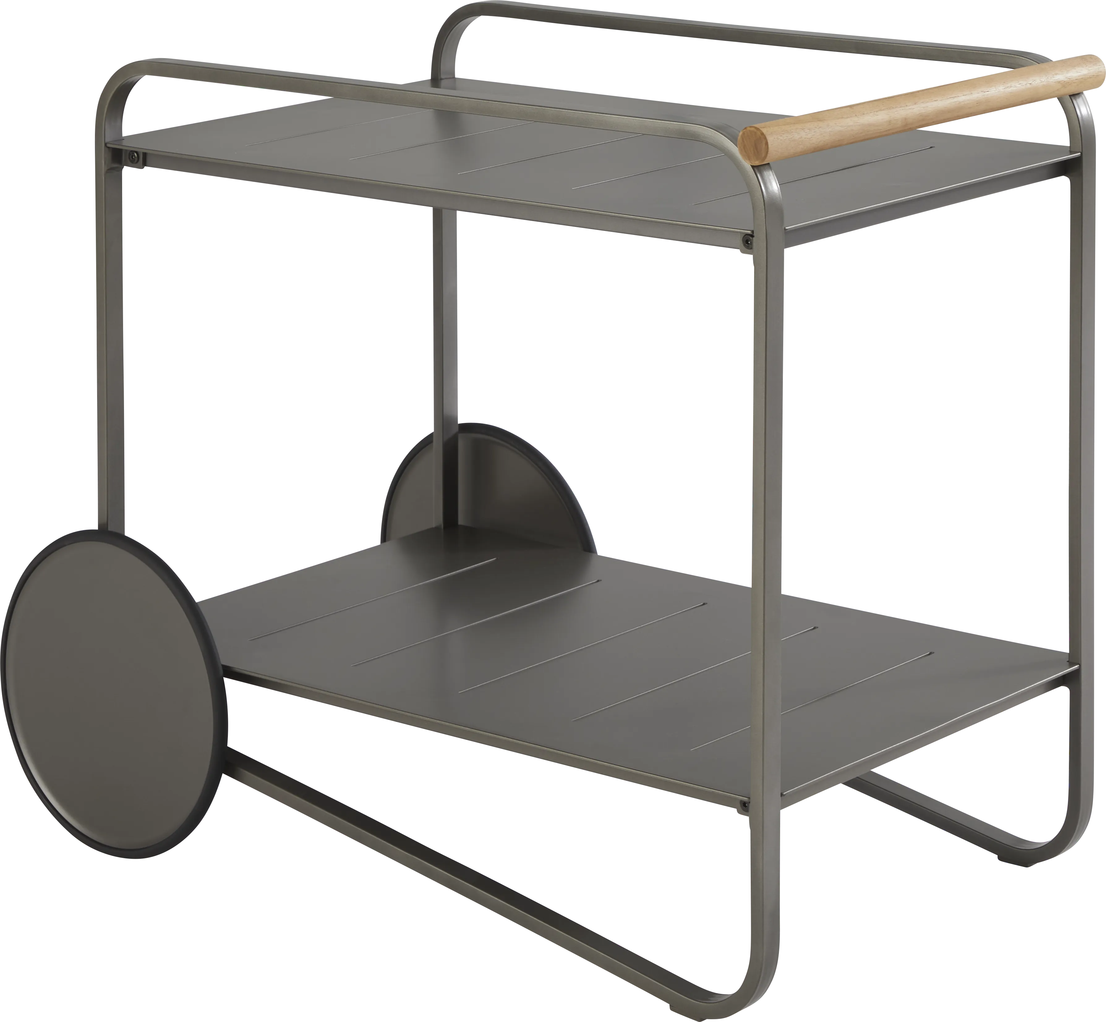 Ocean Tide Gray Outdoor Bar Cart - Thumbnail - Image 1