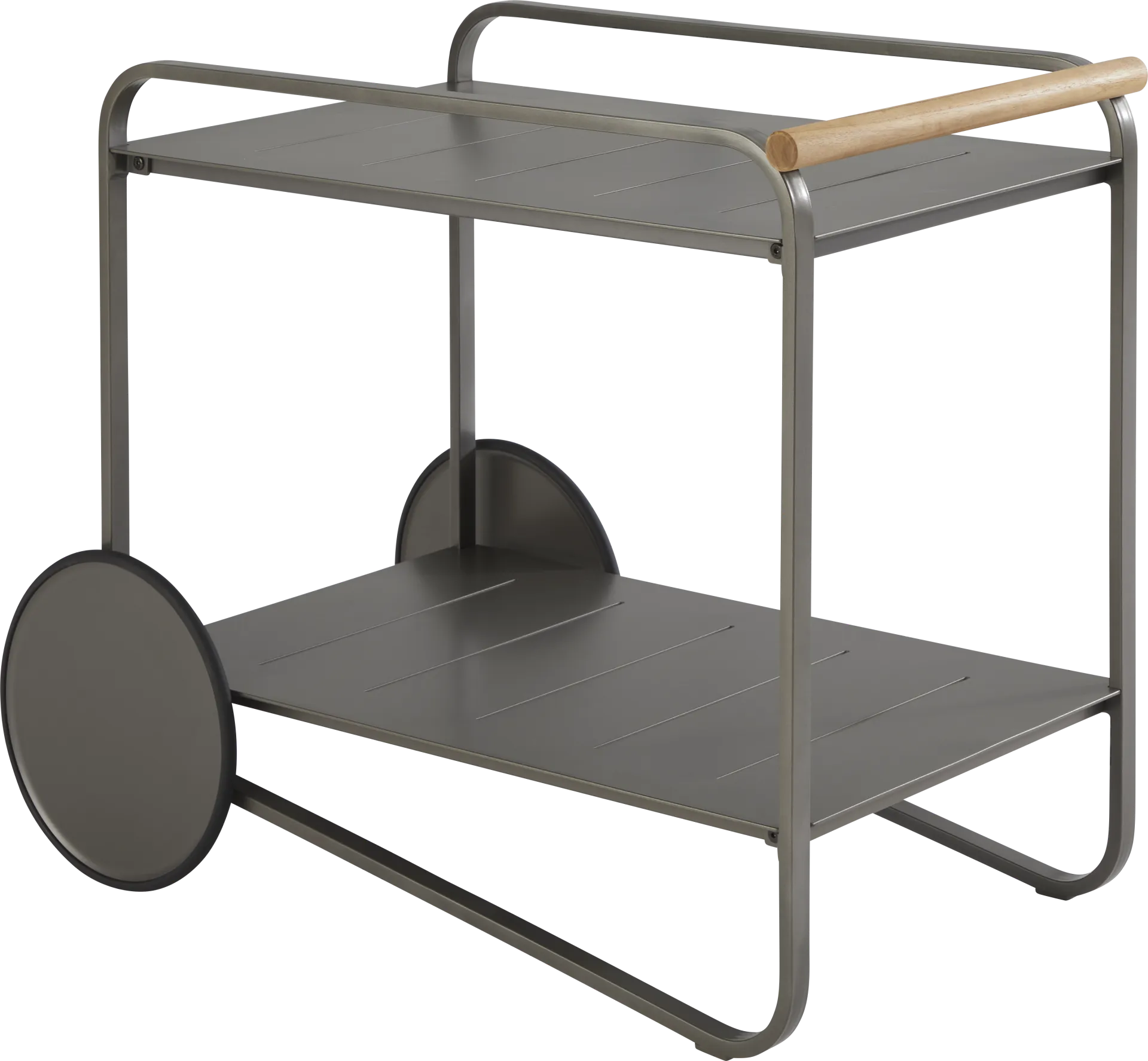 Ocean Tide Gray Outdoor Bar Cart - Image 1