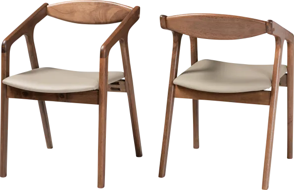Whirtwell Brown Arm Chair, Set of 2