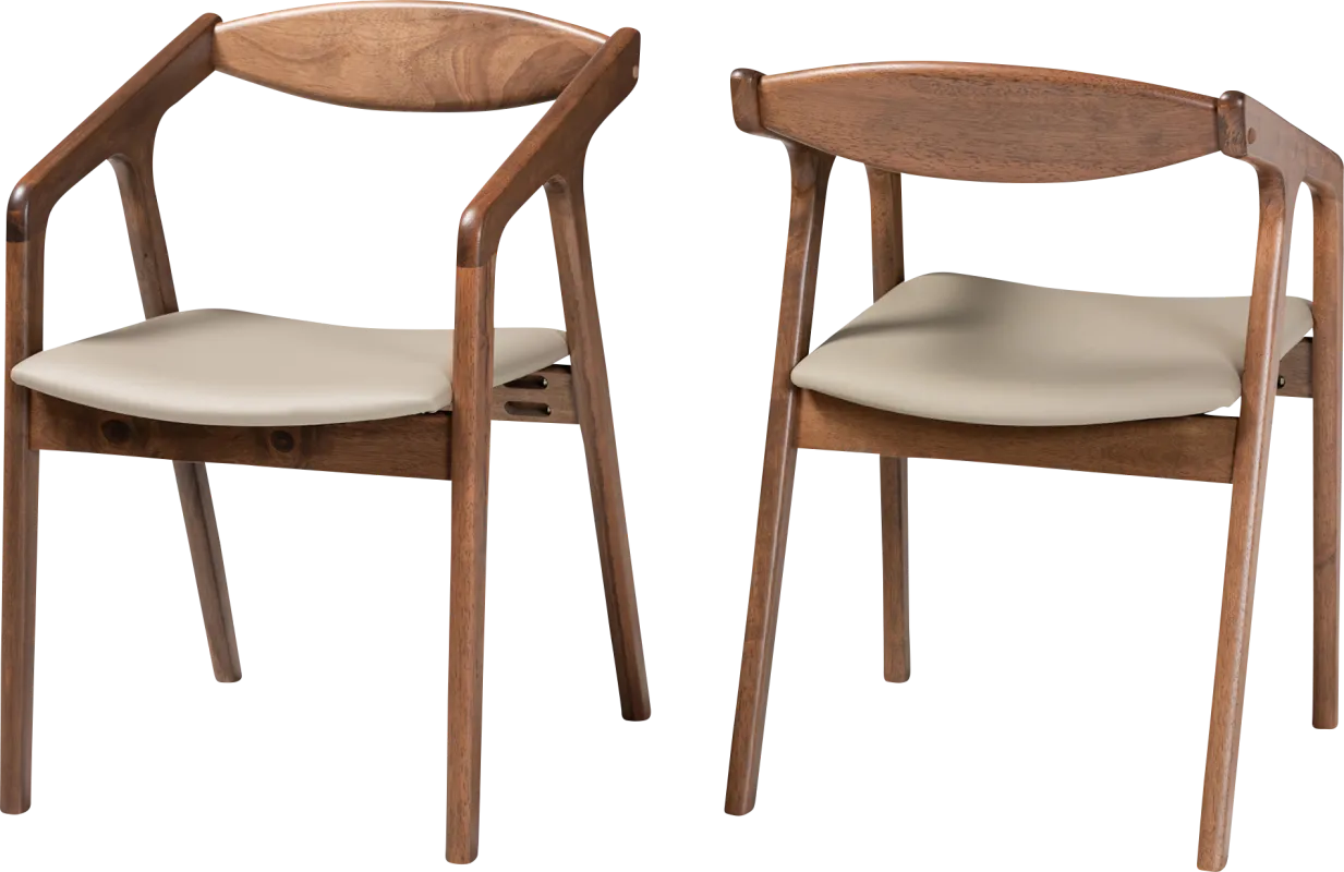 Whirtwell Brown Arm Chair, Set of 2