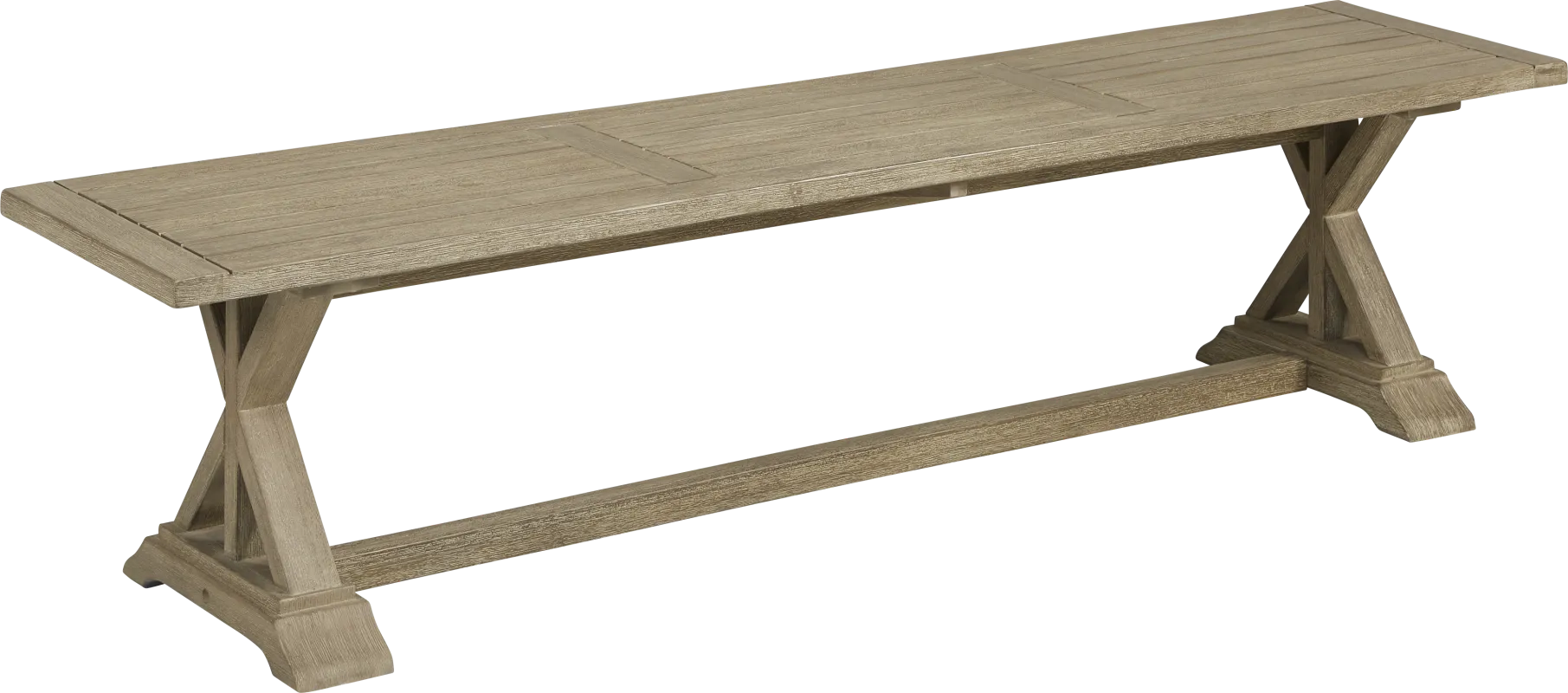 Siesta Key Light Wood Outdoor Dining Bench