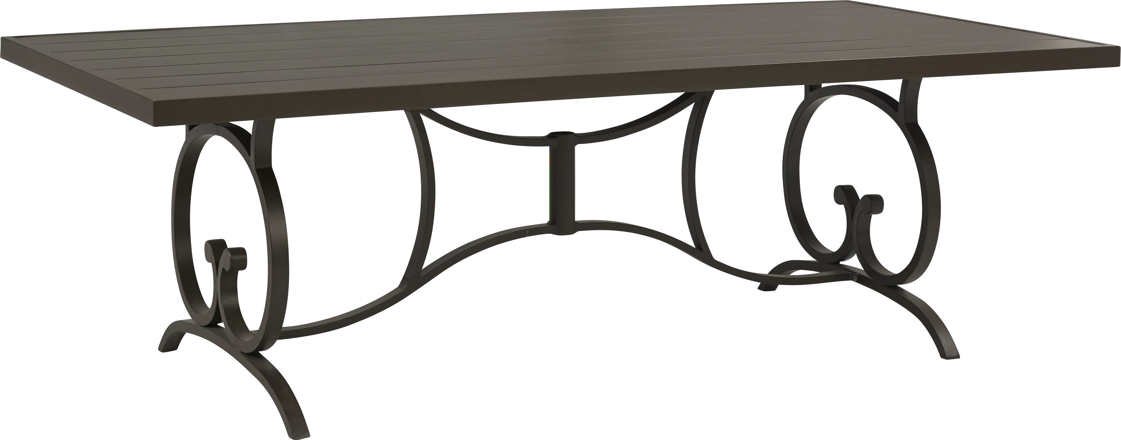 Lake Breeze Aged Bronze 90 in. Rectangle Outdoor Dining Table - Thumbnail - Image 1