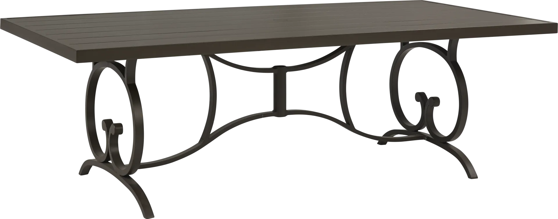 Lake Breeze Aged Bronze 90 in. Rectangle Outdoor Dining Table