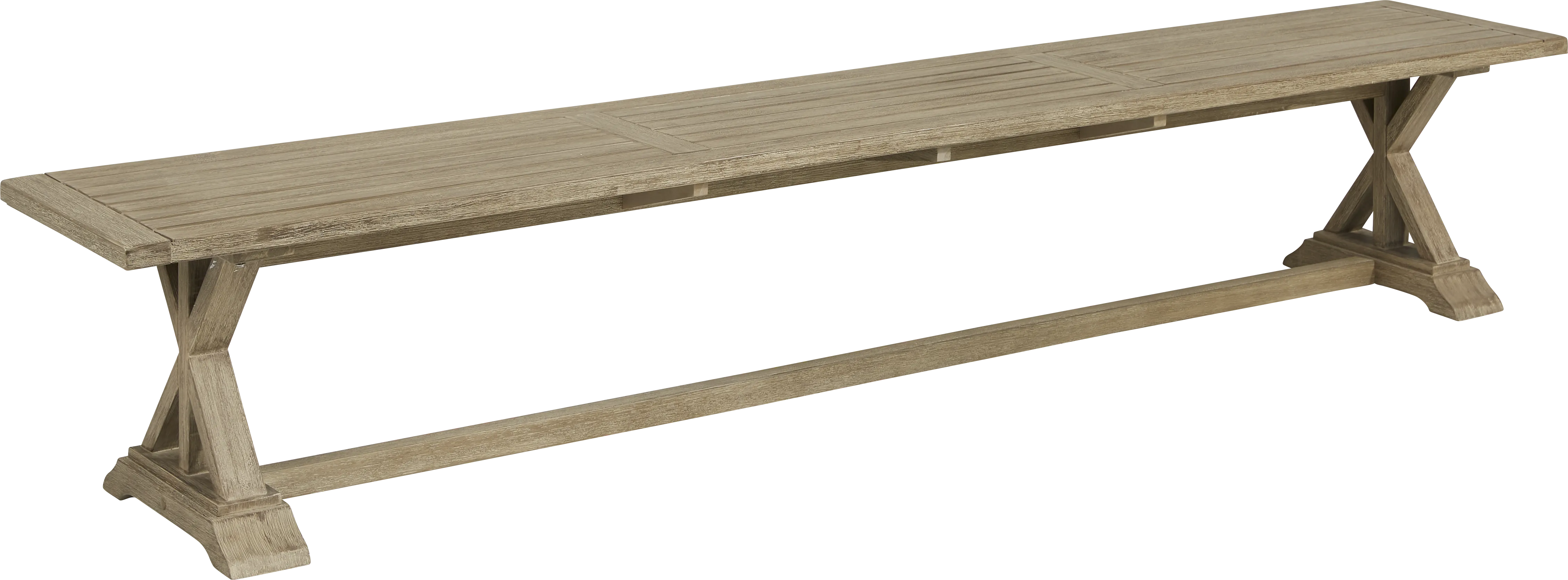 Siesta Key Gray 7 Pc Rectangle Outdoor Dining Set with Linen Cushions and Bench - Thumbnail - Image 7