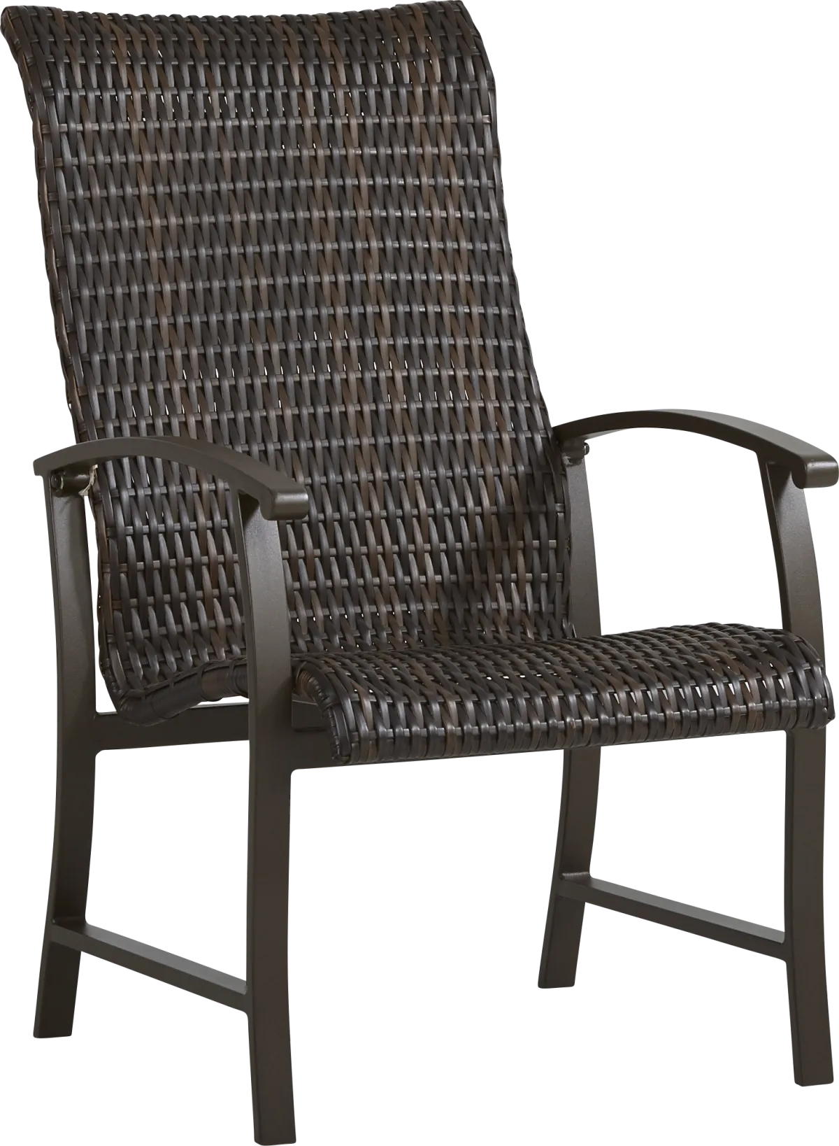 Lake Breeze Bronze Metal Black Aluminum Outdoor Dining Chair