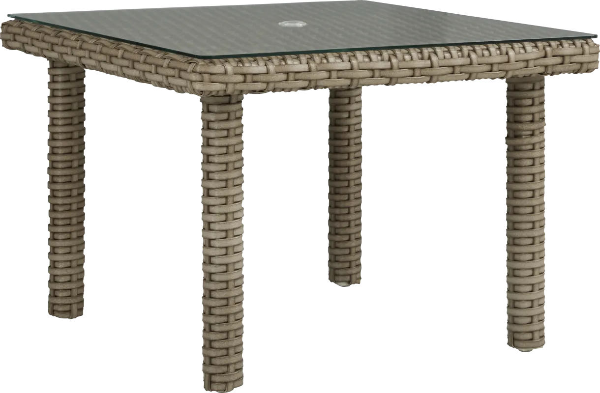 Siesta Key Driftwood Finish 42 in. Square Outdoor Dining Table
