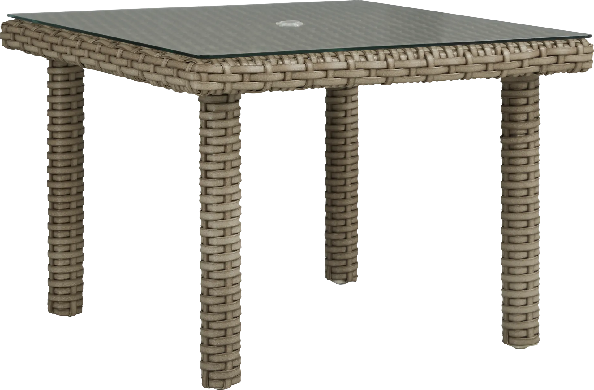 Siesta Key Driftwood 5 Pc Square Outdoor Dining Set with Desert Cushions - Image 2