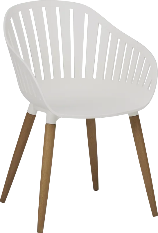 Nassau White Outdoor Side Chair