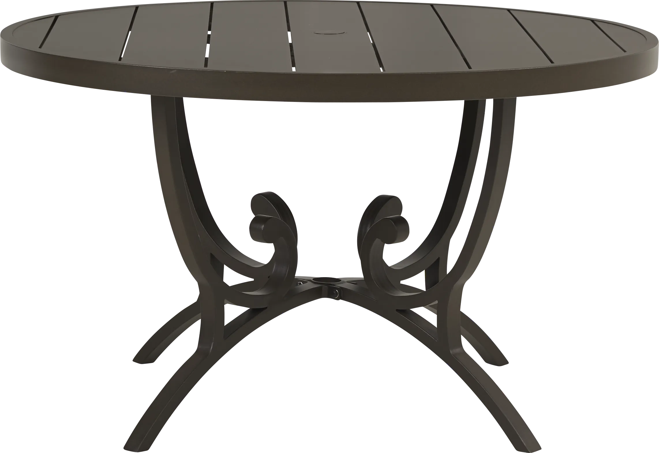 Lake Breeze Aged Bronze 48 in. Round Outdoor Dining Table - Thumbnail - Image 1