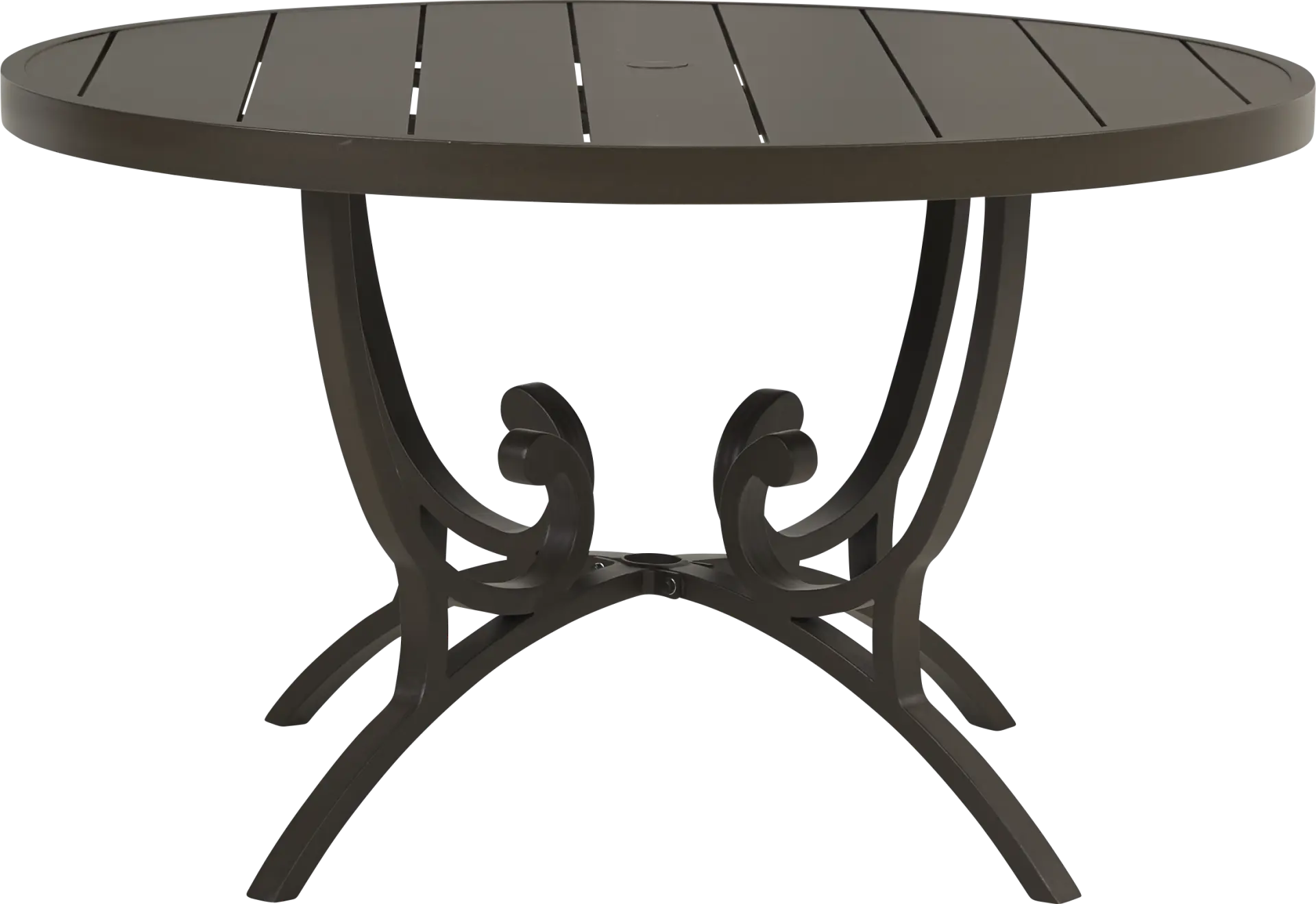 Lake Breeze Aged Bronze 48 in. Round Outdoor Dining Table