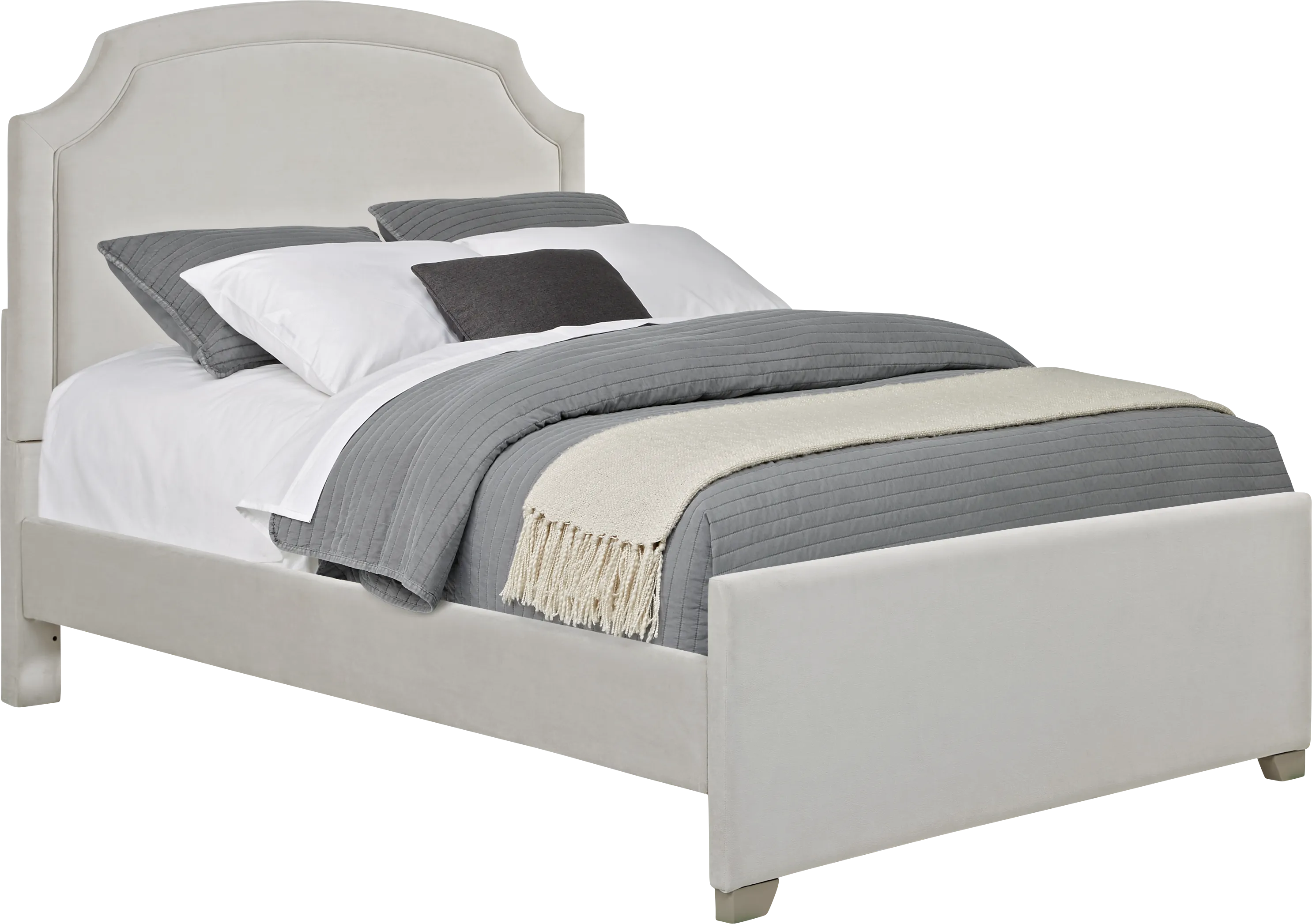 Kids Hilton Head White 5 Pc Full Upholstered Bedroom - Thumbnail - Image 2