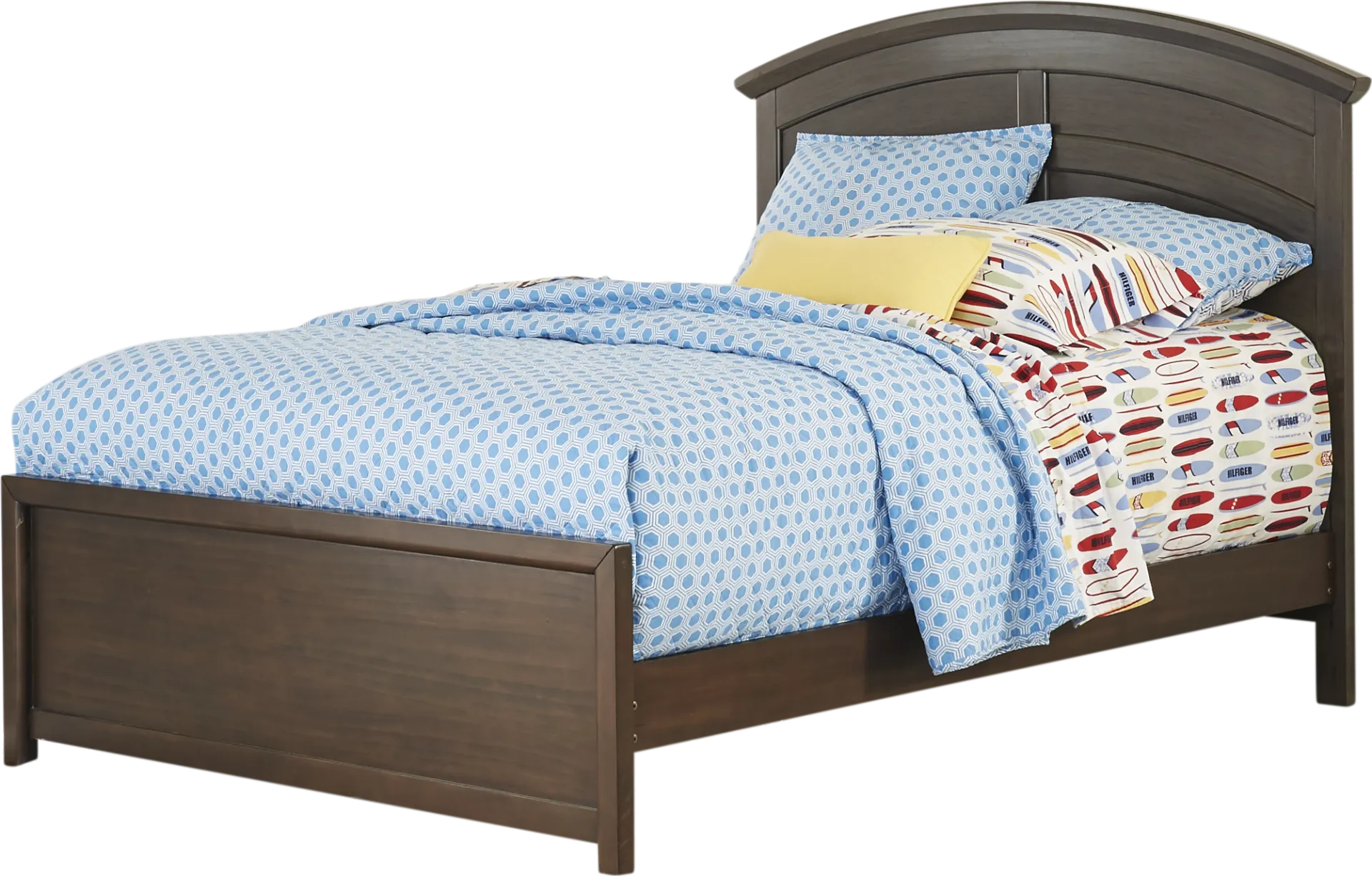 Kids Santa Cruz Brown Cherry Full Panel Bed - Image 1