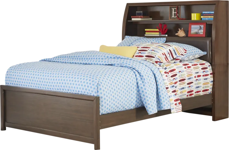 3 pc full bookcase bed