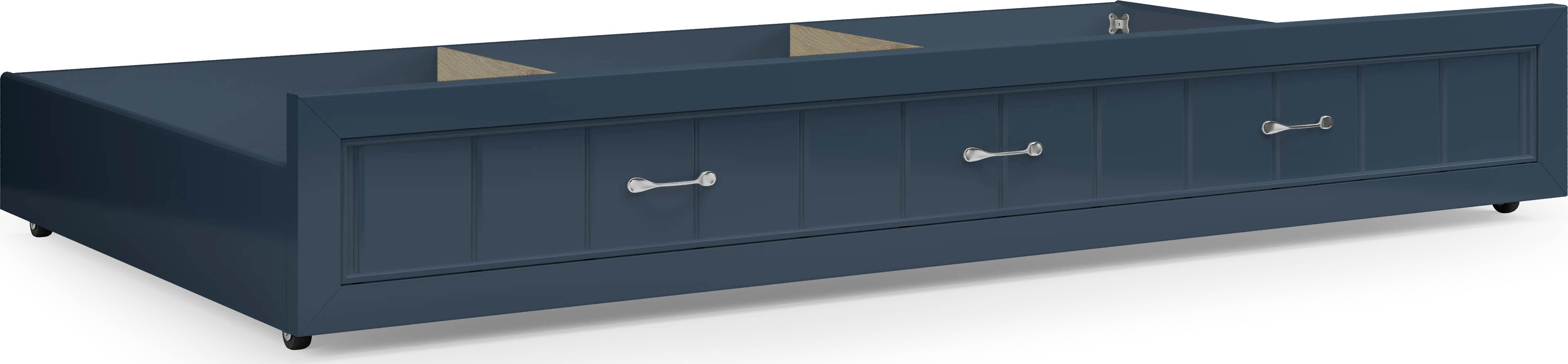 Kids Cottage Colors Navy Twin Storage Trundle - Thumbnail - Image 1