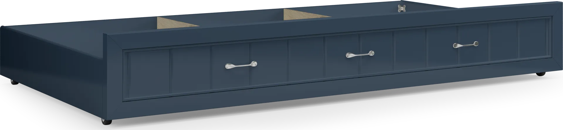 Kids Cottage Colors Navy Twin Storage Trundle - Image 1