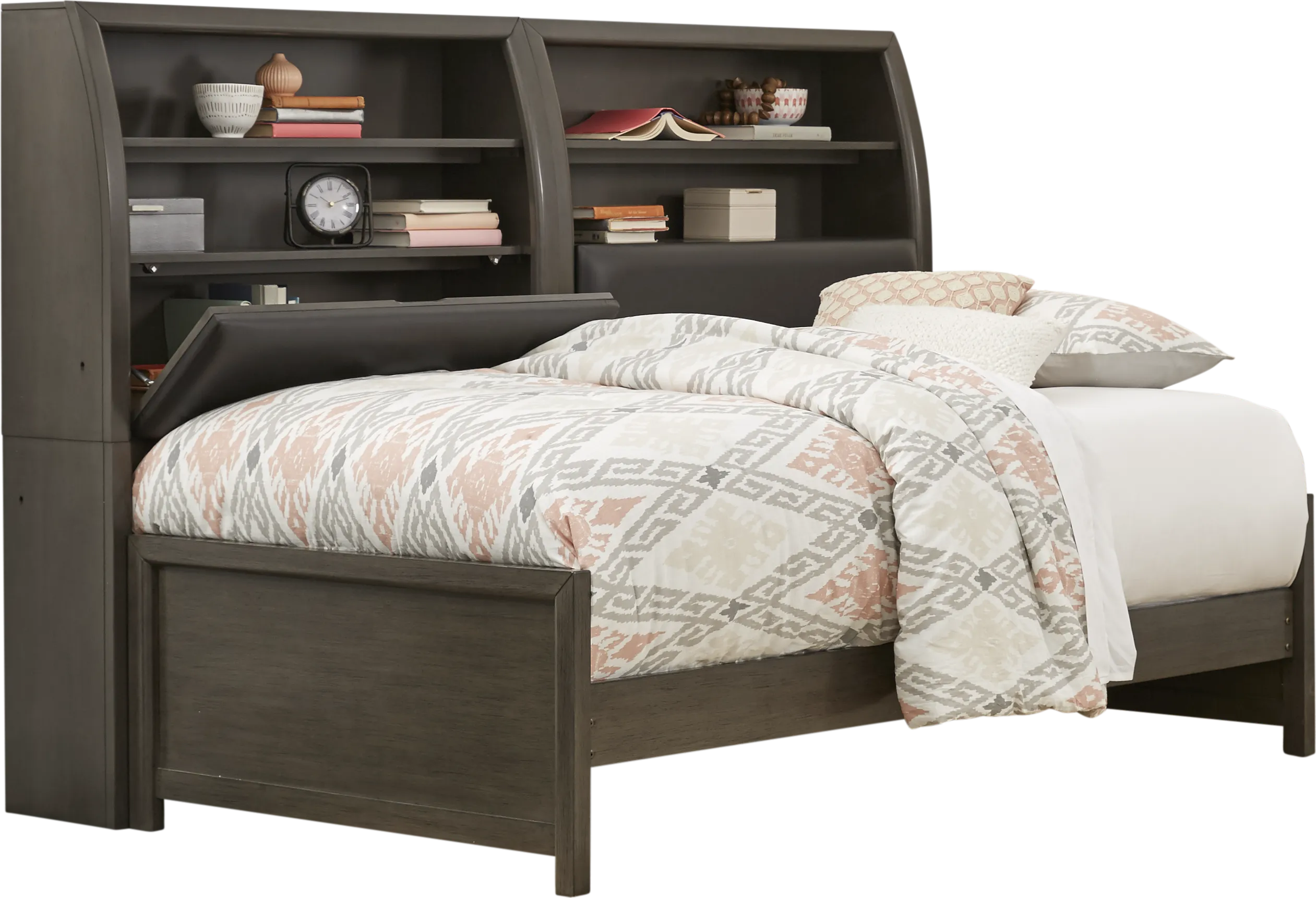 Santa Cruz Gray 5 Pc Twin Bookcase Daybed - Thumbnail - Image 1