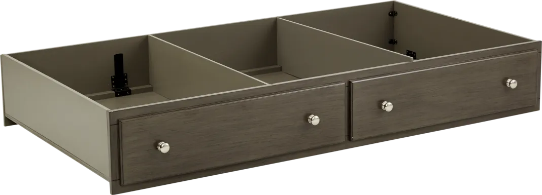 Kids Santa Cruz Gray Twin Storage Trundle