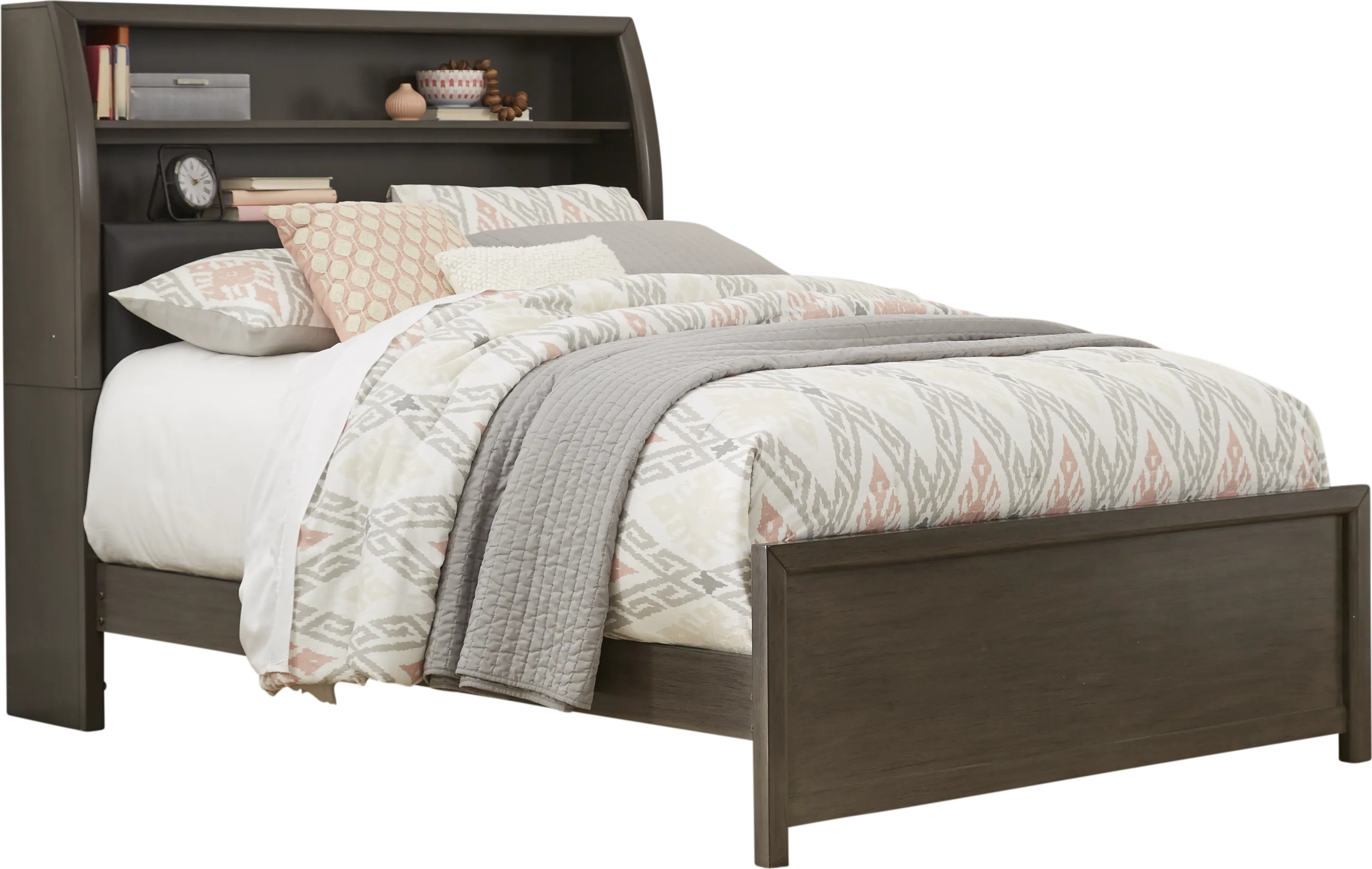 Kids Santa Cruz Gray Full Bookcase Bedroom - Thumbnail - Image 2