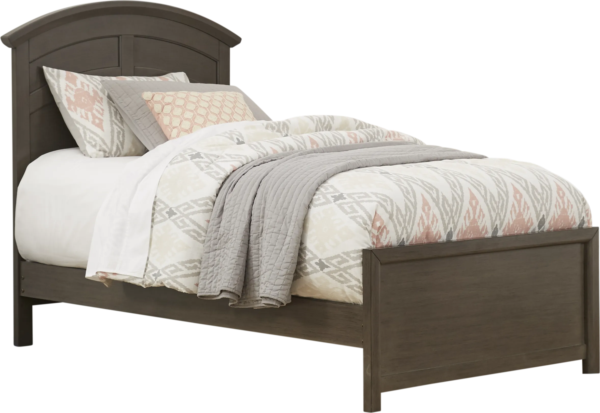 Kids Santa Cruz Gray Twin Panel Bed - Thumbnail - Image 1