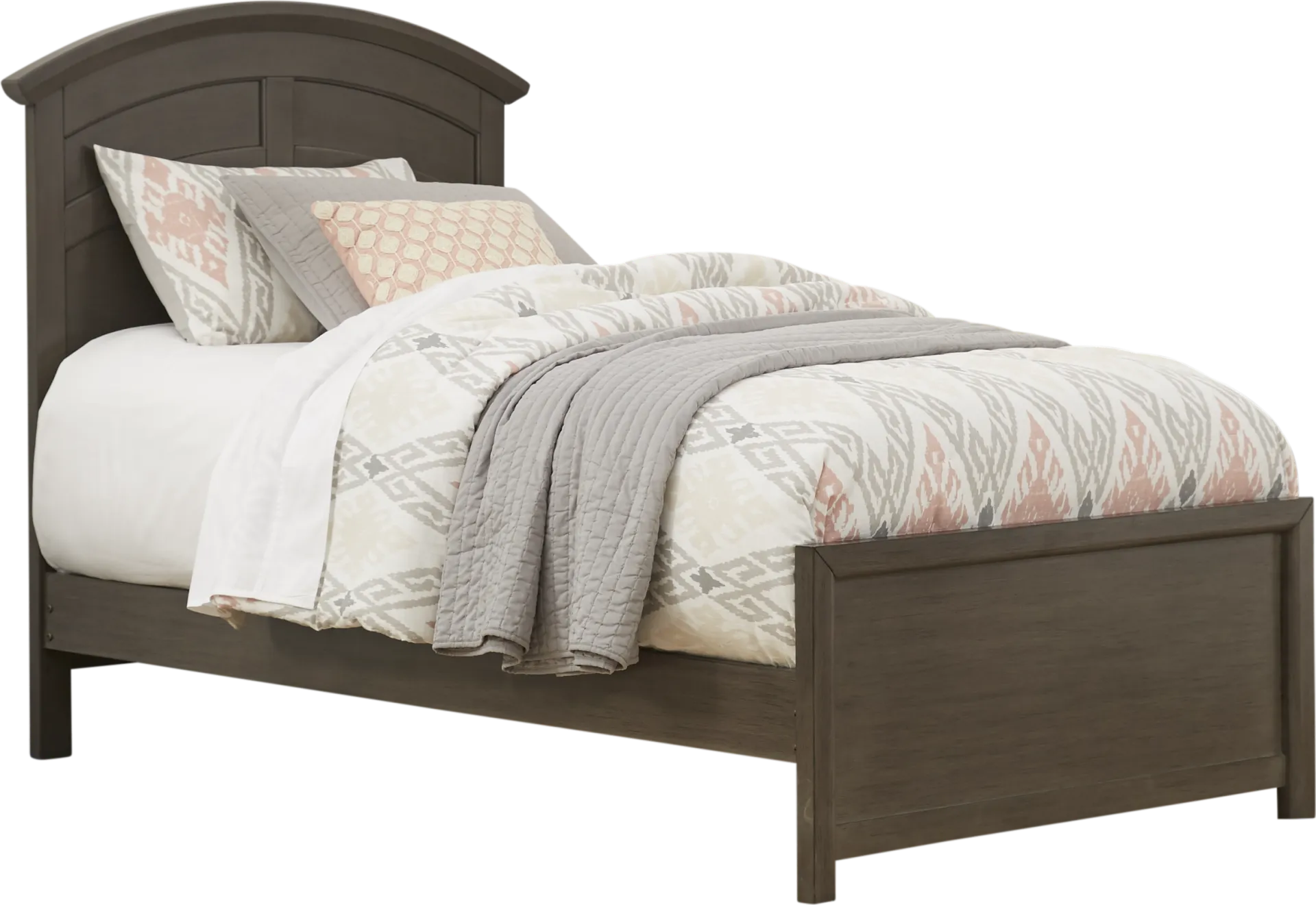 Kids Santa Cruz Gray Twin Panel Bed - Image 1