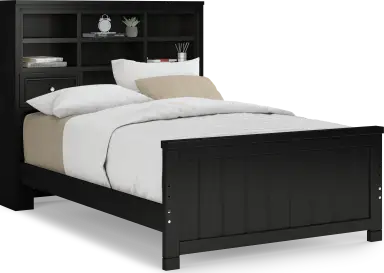 3 pc full bookcase bed