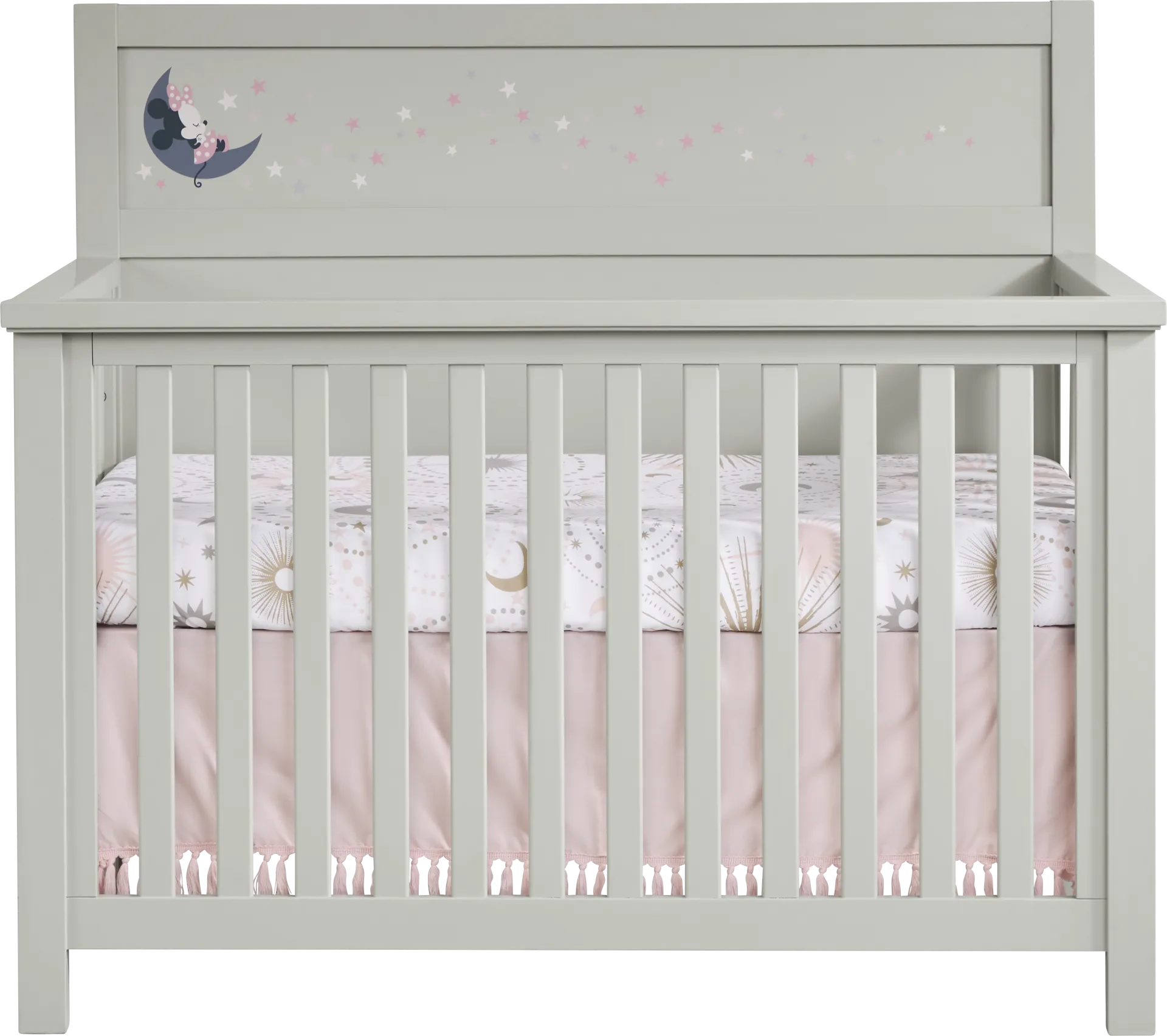 Disney Baby Starry Dreams with Minnie Mouse Gray 4 Pc Nursery with Toddler Rails - Image 4