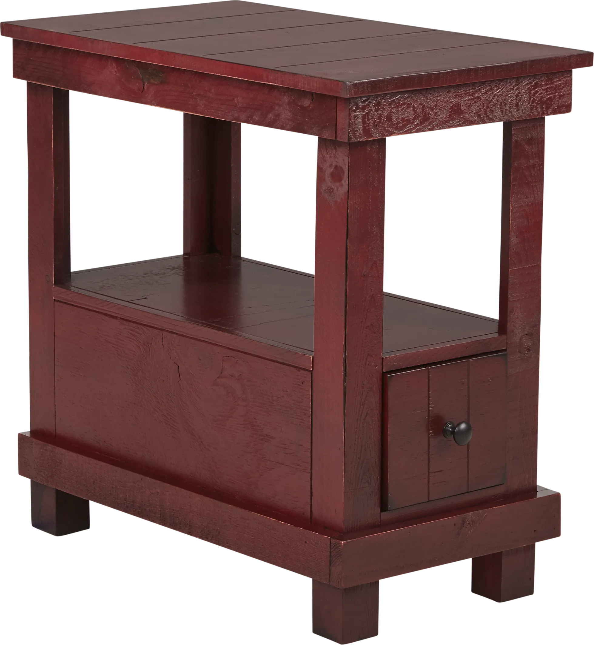Havenwood Red Chairside Table - Thumbnail - Image 1