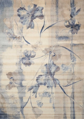 Floral Dreams Blue 8' x 10' Rug