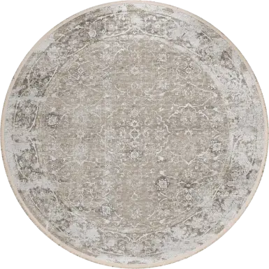 Izabelle Beige 8' Round Rug
