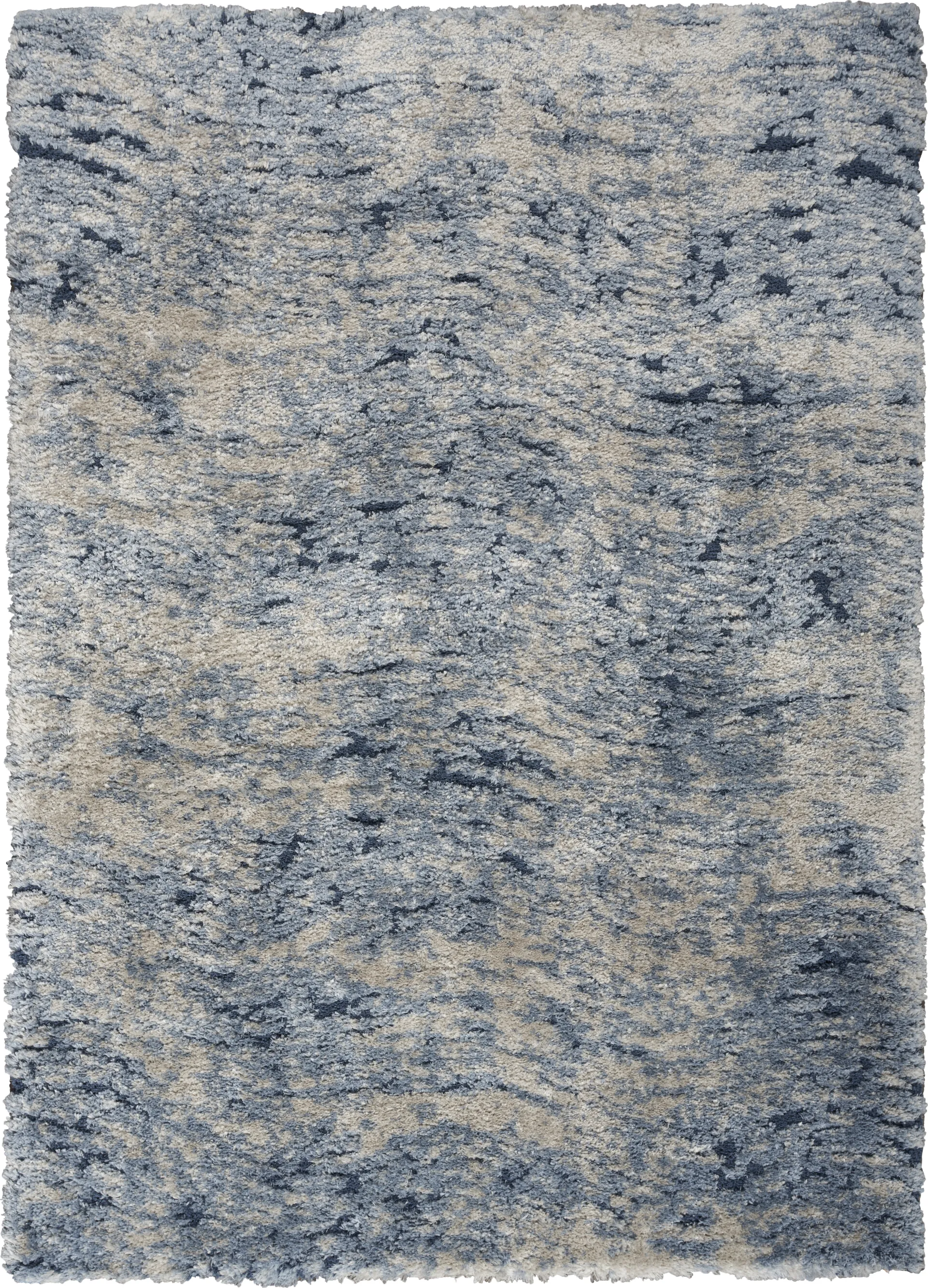 Eloise Shag Blue 5'3 x 7'3 Rug - Image 1