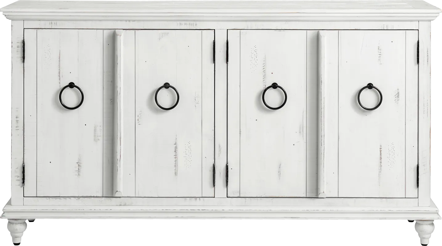 Bartelt White 65 in. Console