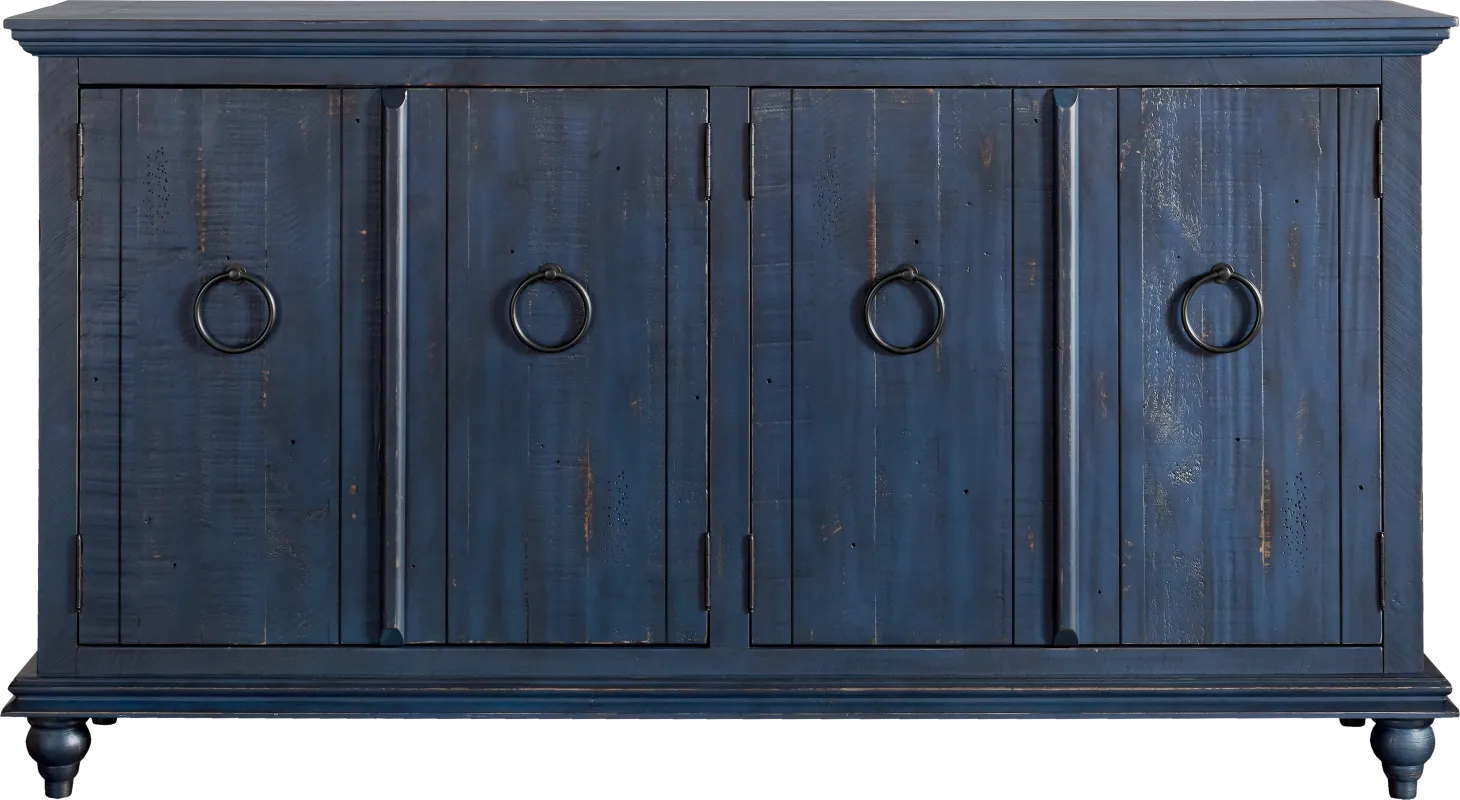 Bartelt Blue 65 in. Console