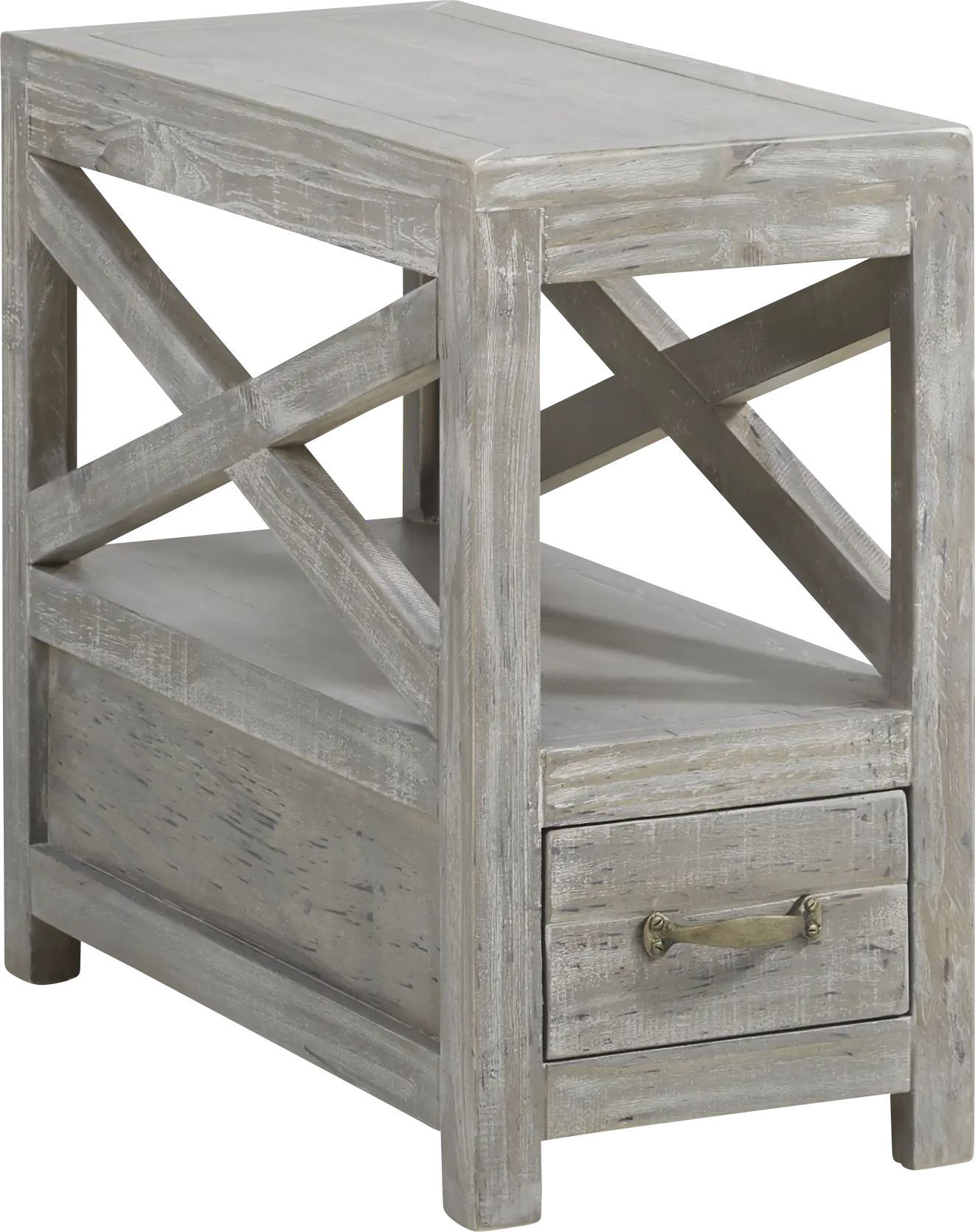 Savenay Gray Chairside Table
