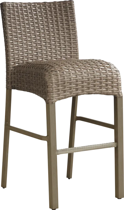 Siesta Key Driftwood Finish Outdoor Barstool