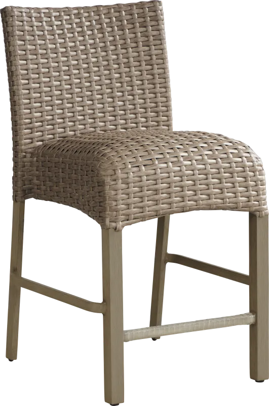 Siesta Key Gray Outdoor Balcony Stool