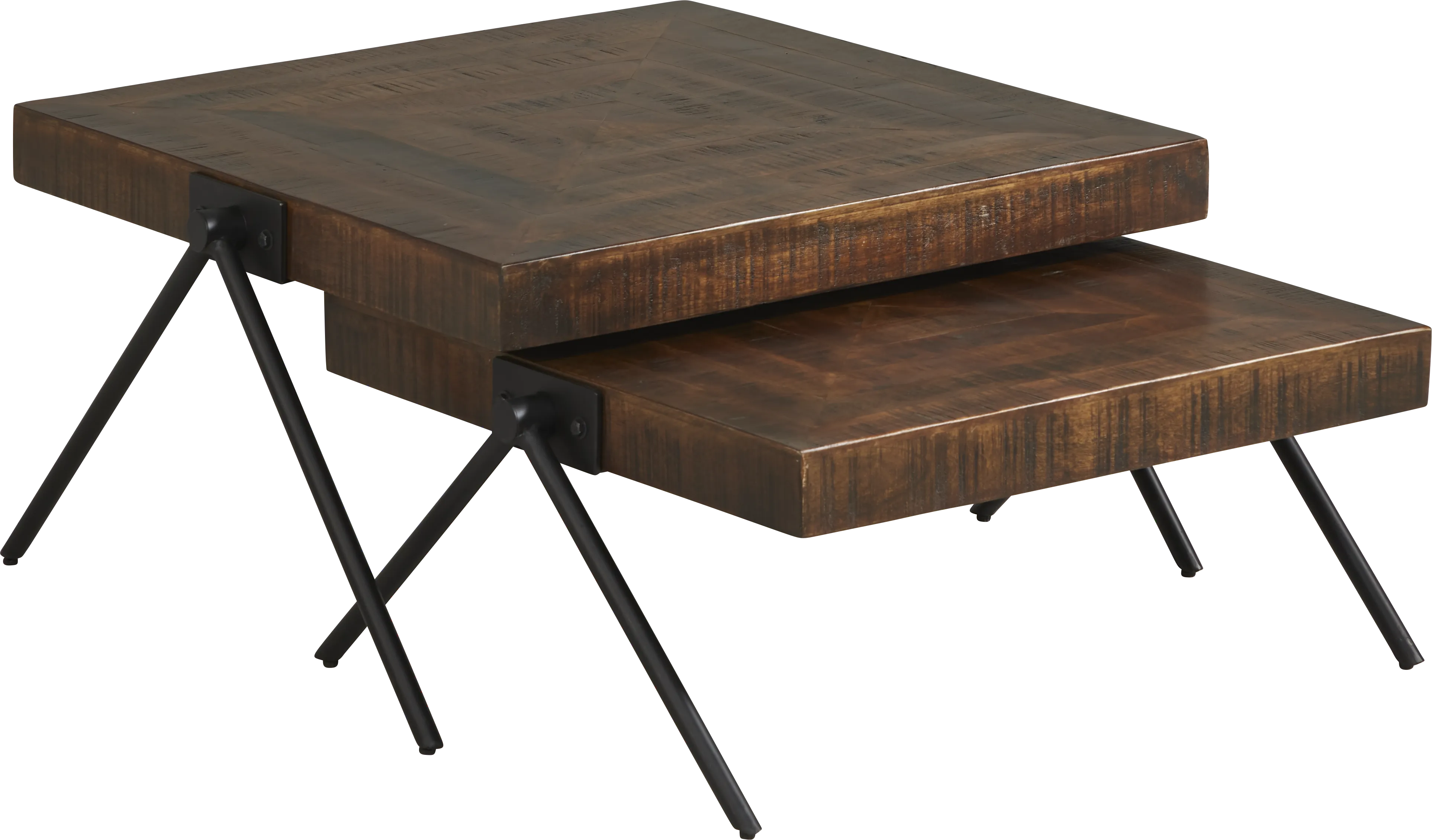 Banning Tobacco Nesting Cocktail Table Set - Thumbnail - Image 1