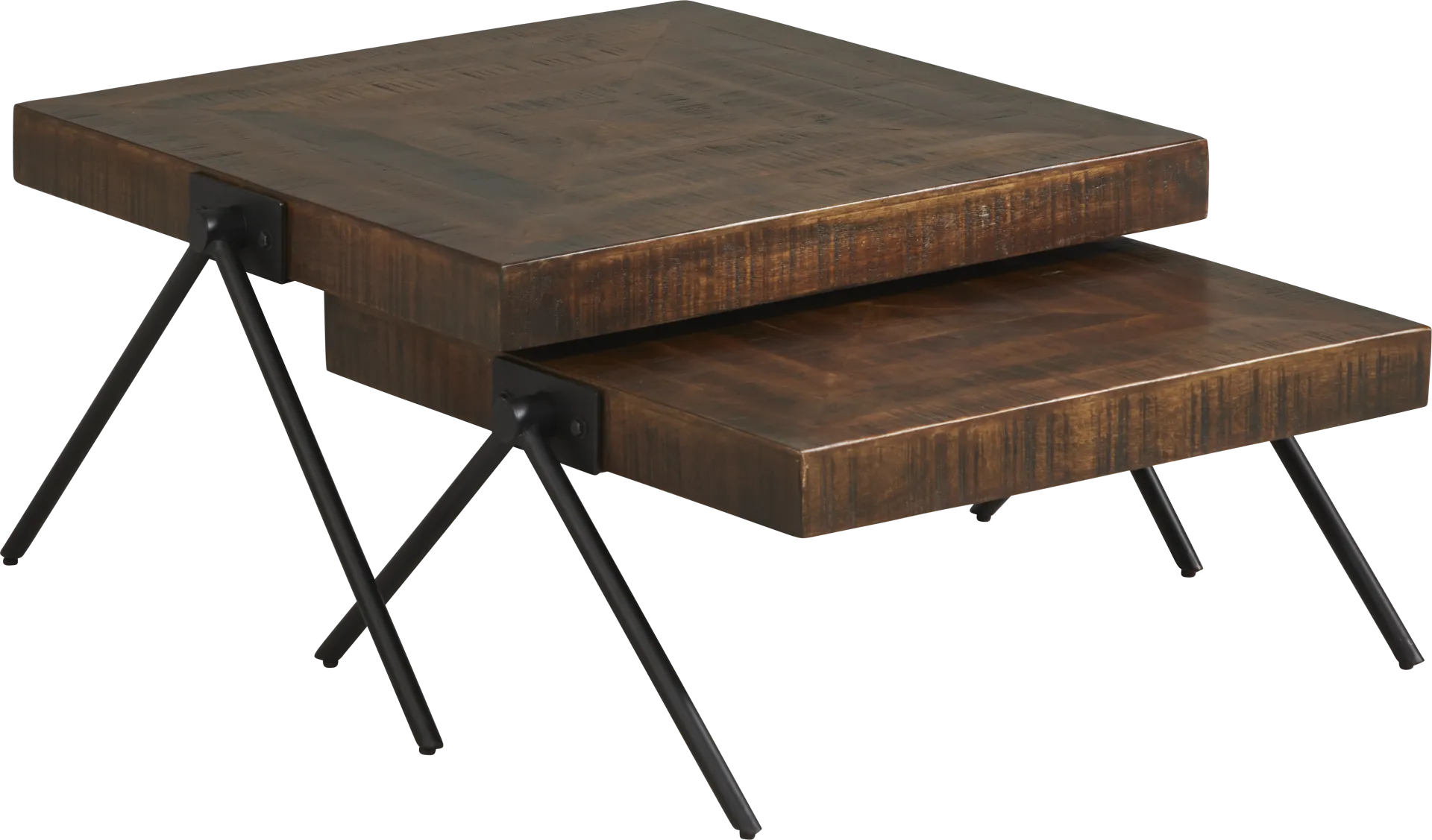 Banning Tobacco Nesting Cocktail Table Set - Image 1