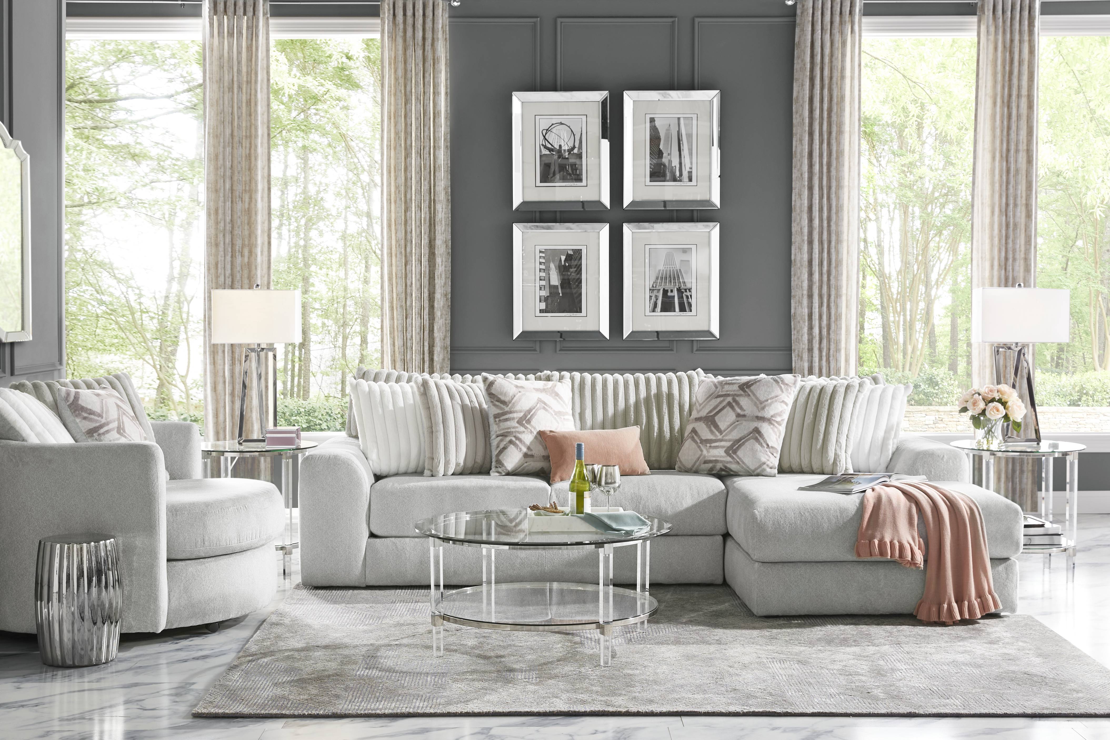 Moreau Street Gray 2 Pc Sectional - Thumbnail - Image 2