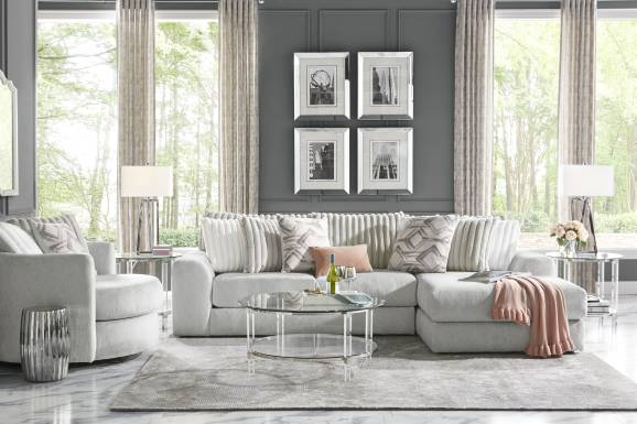 Moreau Street Gray 2 Pc Sectional
