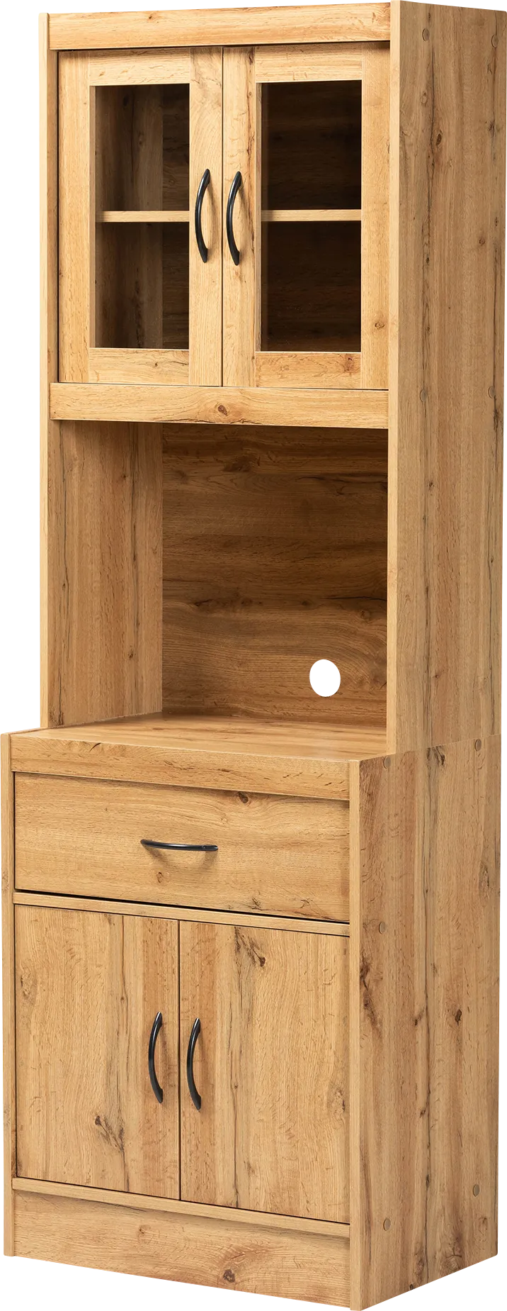 Mannheim Brown Accent Cabinet with Hutch - Image 1