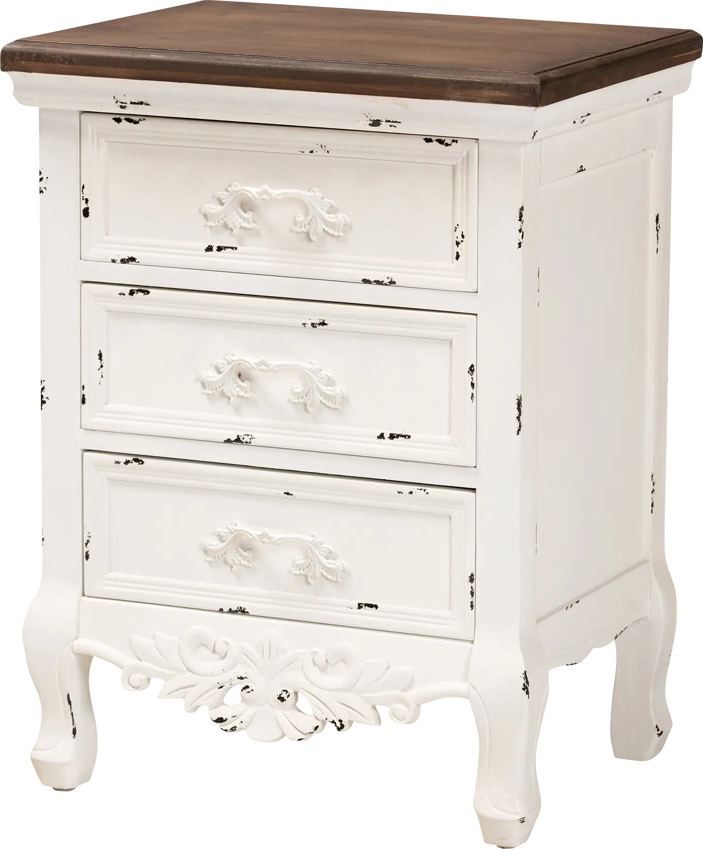 Raveneaux White Nightstand