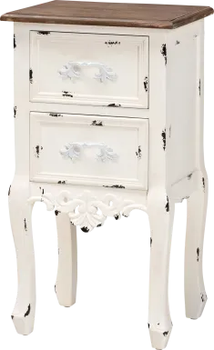 Ripplewood White Nightstand