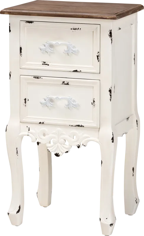 Ripplewood White Nightstand